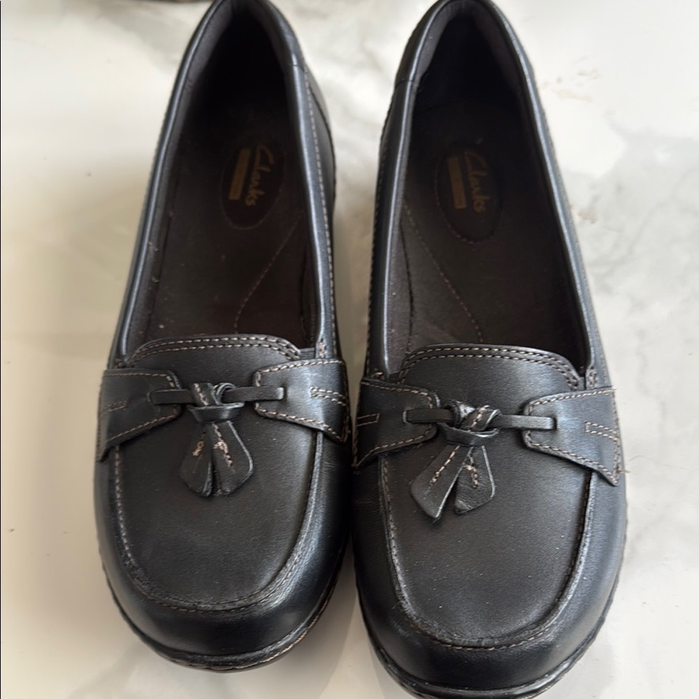 Clarks Women's Classic Black Loafers